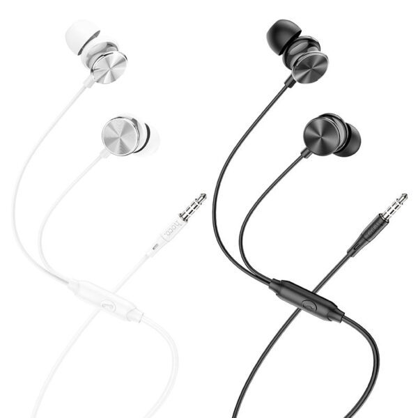 6931474770691-2 Hoco M96 Platinum universal headphones with microphone elegant silver