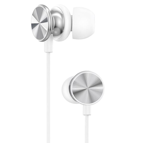 6931474770691 Hoco M96 Platinum universal headphones with microphone elegant silver
