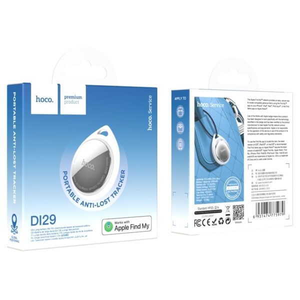 Hoco DI29 Water droplet shape anti-lost tracker white