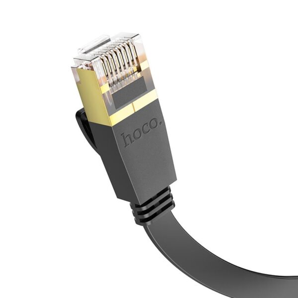 Hoco US07 General pure copper flat network cable(L=20M) black