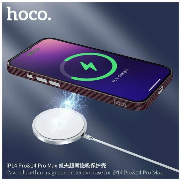 Hoco Cave ultra-thin magnetic protective case for iP14 Pro Max black