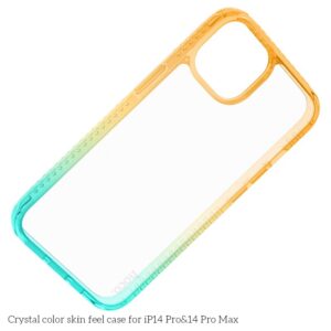 6931474781048 Hoco Crystal color skin feel case for iP14 orange green