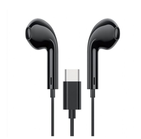 Hoco M101 Crystal joy Type-C wire-controlled digital earphones with microphone white