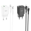 Hoco N28 Founder PD20W+QC3.0 charger set(C to iP)(EU) black