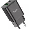 Hoco N28 Founder PD20W+QC3.0 charger set(C to iP)(EU) black