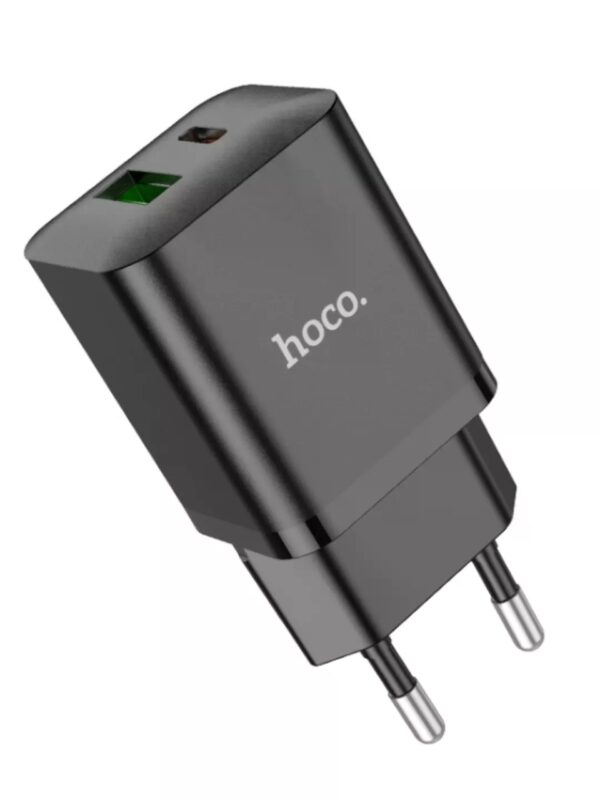 Hoco N28 Founder PD20W+QC3.0 charger set(C to iP)(EU) black