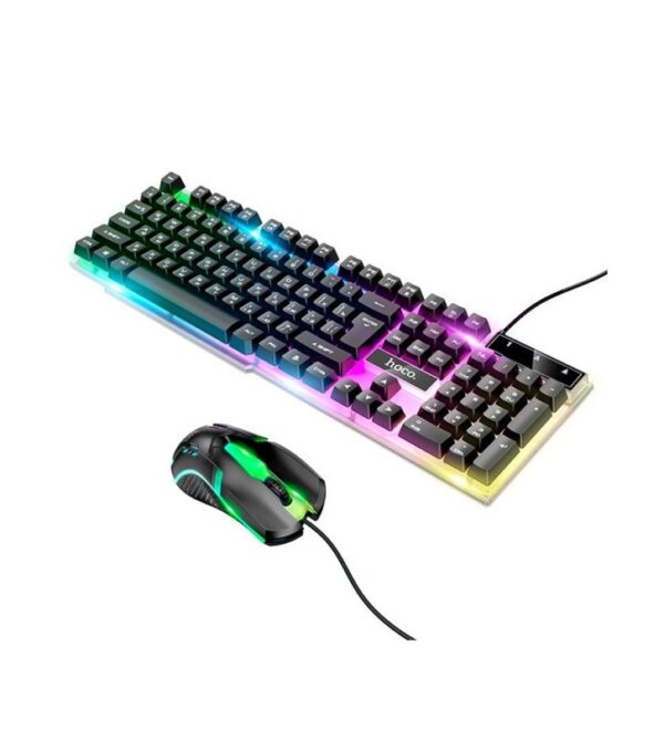 Hoco GM18 Luminous gaming keyboard and mouse set(Russian version) black