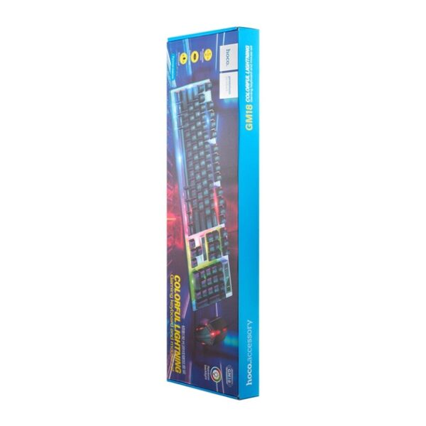 Hoco GM18 Luminous gaming keyboard and mouse set(Russian version) black