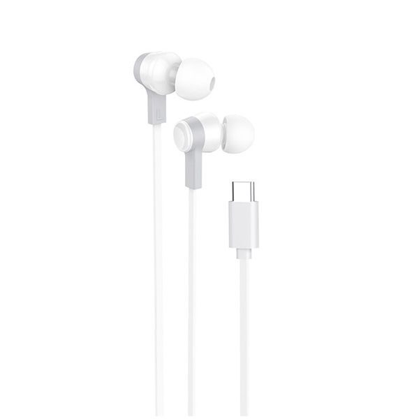 6931474783950 Hoco M86 Ocean universal digital earphones with microphone for Type-C white
