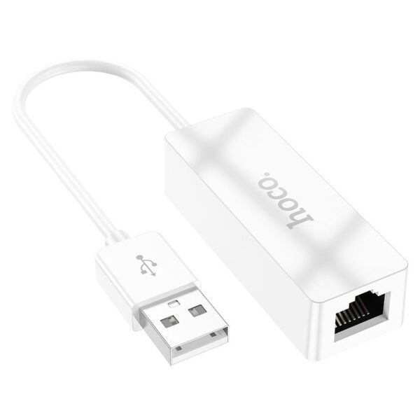 Hoco UA22 Acquire USB ethernet adapter(100 Mbps) white