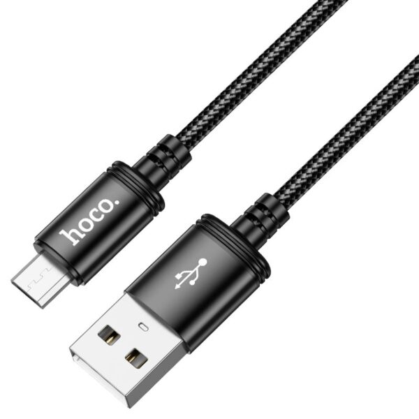 6931474784346 Hoco X89 Wind charging data cable Micro(packaged) black
