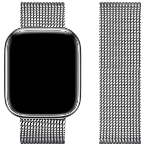 6931474786395 Hoco iWatch WA03 Simple beauty series milanese steel strap(42/44/45/49mm) silver