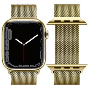 Hoco iWatch WA03 Simple beauty series milanese steel strap(42/44/45/49mm) vintage gold