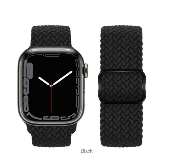 Hoco iWatch WA05 Jane Eyre series sliding buckle ultra-thin nylon strap(42/44/45/49mm) star black