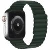 6931474787309 Hoco iWatch WA07 Flexible series magnetic silicone chain strap(38/40/41mm) green