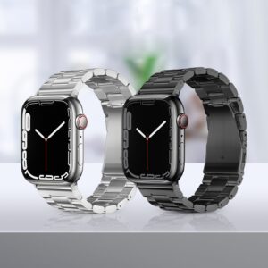 Hoco iWatch WA10 Grand series three-bead steel strap(42/44/45/49mm) silver