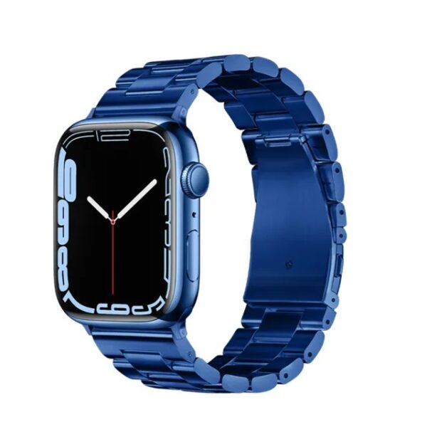 6931474787880 Hoco iWatch WA10 Grand series three-bead steel strap(38/40/41mm) blue