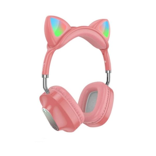 Hoco ESD13 Skill cat ear BT headphones pink