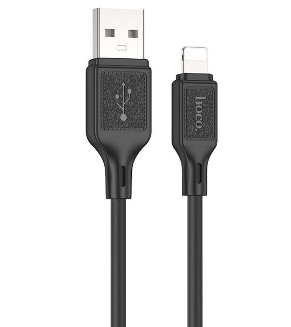 Hoco X90 Cool silicone charging data cable for iP white