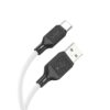 Hoco X90 Cool silicone charging data cable for Type-C white