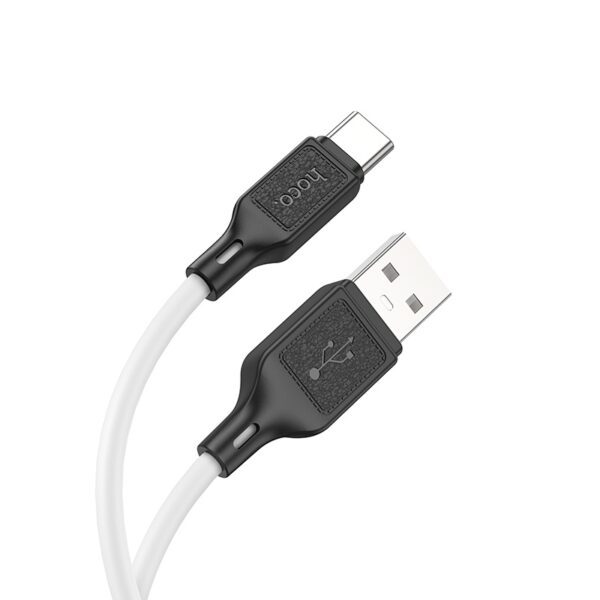 Hoco X90 Cool silicone charging data cable for Type-C white