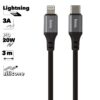 6931474788740 Hoco X92 Honest PD silicone charging data cable for iP(L=3M) black