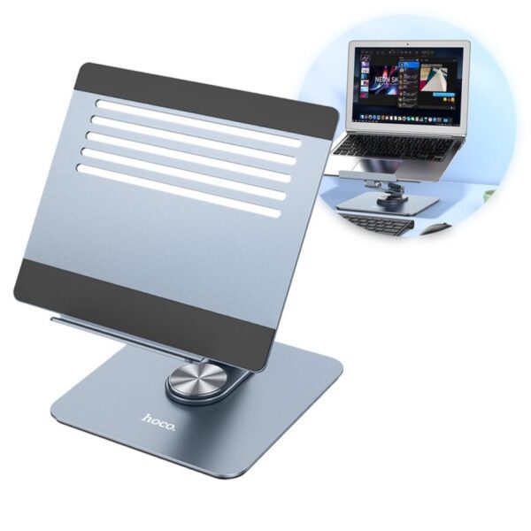 Hoco PH52 Plus Might metal rotating laptop holder metal gray