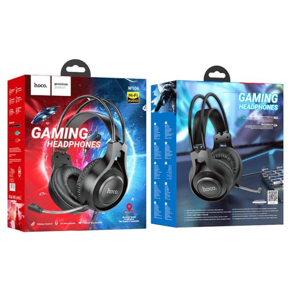 Hoco W106 Tiger gaming headset black