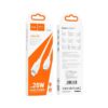 Hoco X93 Force PD20W charging data cable iP(L=2M) white