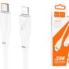 Hoco X93 Force 27W charging data cable Type-C(L=1M) white