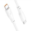 Hoco X93 Force 60W charging data cable Type-C to Type-C(L=1M) white