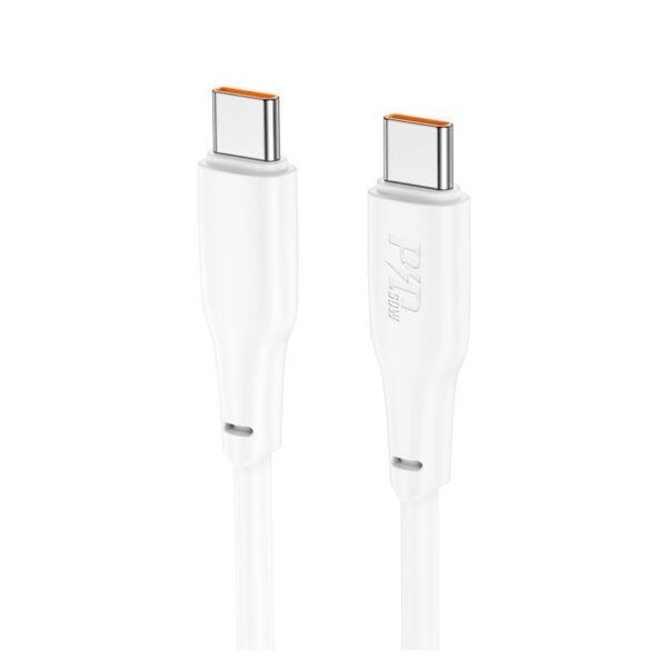 Hoco X93 Force 60W charging data cable Type-C to Type-C(L=1M) white