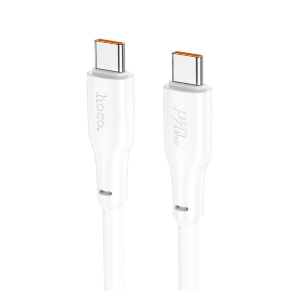 Hoco X93 Force 240W fast charging data cable Type-C to Type-C(L=2M) white