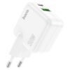 Hoco C111A Lucky dual-port PD30W+QC3.0 charger(EU) white