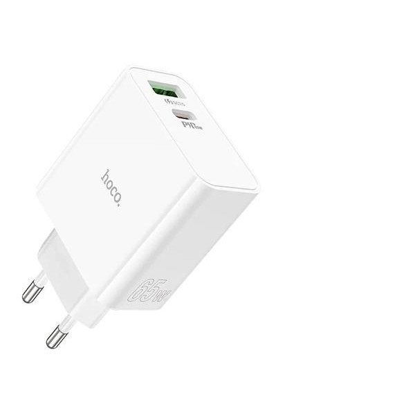 Hoco C113A Awesome PD65W dual port(1A1C) charger(EU) white
