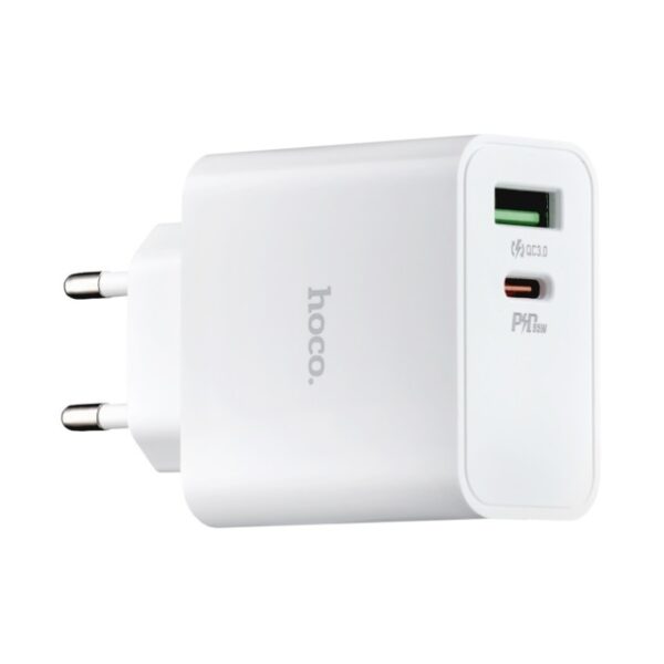 Hoco C113A Awesome PD65W dual port(1A1C) charger(EU) white