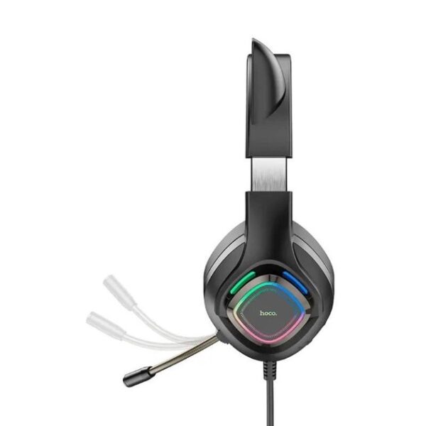 Hoco W107 Cute cat luminous cat ear gaming headphones elf cat