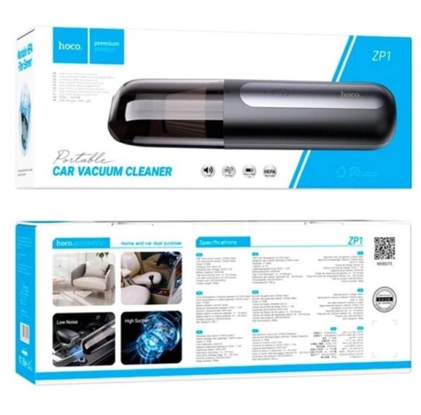 Hoco ZP1 Cool portable car vacuum cleaner black gray