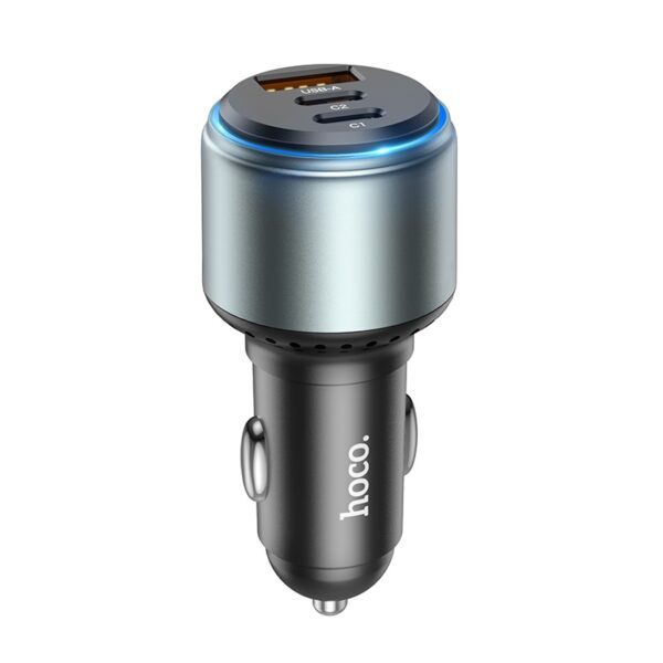 6931474795113-2 Hoco NZ9 Galloper 95W three-port(2C1A) car charger black
