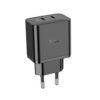 Hoco N35 Streamer dual-port PD45W(2C) charger(EU) black