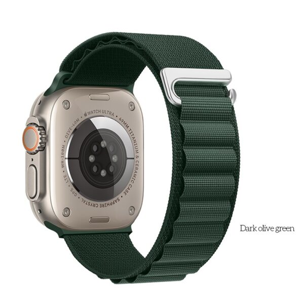 Hoco WA20 Climbing series alpine loop nylon strap(38/40/41mm) dark olive green