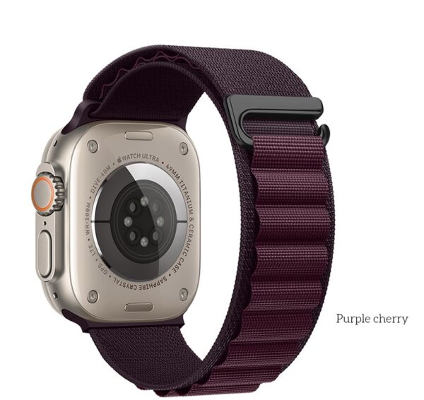 Hoco WA20 Climbing series alpine loop nylon strap(42/44/45/49mm) purple cherry