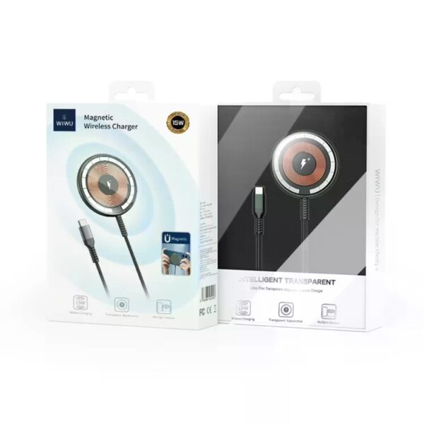 Wiwu Transparent Magnetic Wireless Charger M14 Transparent