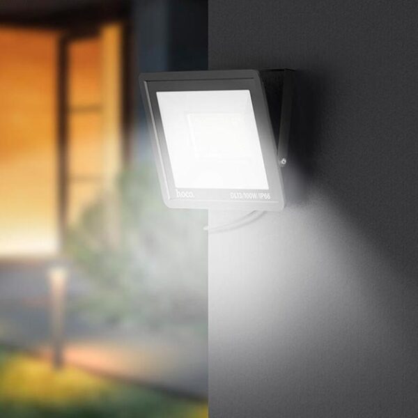 6942007600415 Hoco DL13 Ultra thin outdoor LED flood light(100W) black