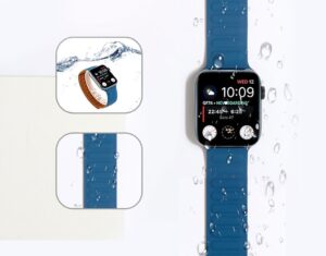 Hoco WA21 Flexible series  magnetic silicone strap for iWatch(42/44/45/49mm) indigo
