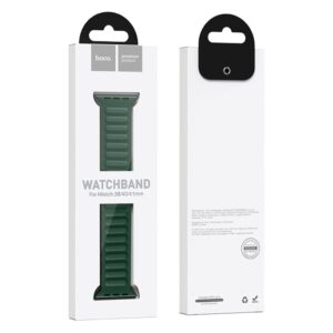 Hoco WA21 Flexible series  magnetic silicone strap for iWatch(42/44/45/49mm) fir green