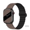 6942007601030 Hoco WA22 Flexible series magnetic silicone strap for iWatch(38/40/41mm) chocolate with black