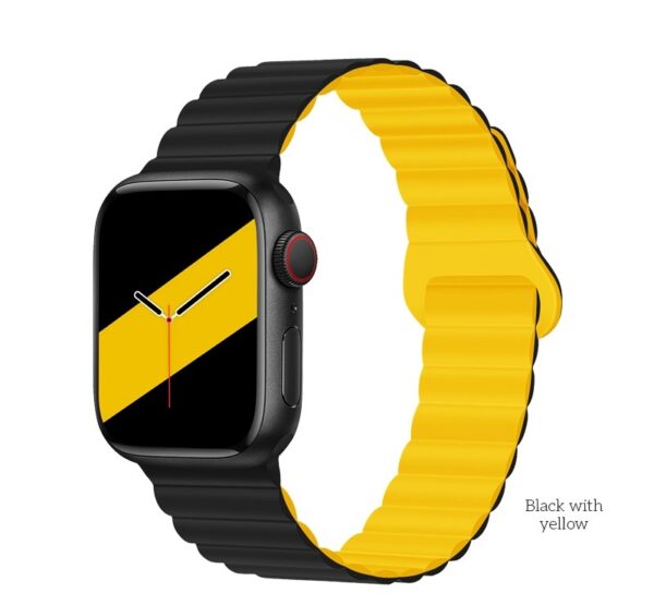 Hoco WA22 Flexible series magnetic silicone strap for iWatch(42/44/45/49mm) shades of navy blue