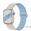 Hoco WA22 Flexible series magnetic silicone strap for iWatch(42/44/45/49mm) oxford pink with rose gr