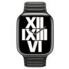 6942007601122 Hoco WA23 Original series leather chain magnetic strap for iWatch(42/44/45/49mm) black